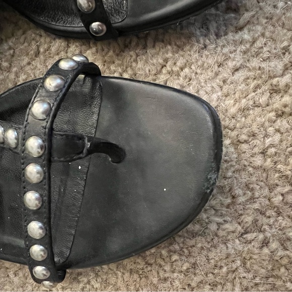 YSL saint Laurent studded leather fringe sandal size 37 - Picture 5 of 7